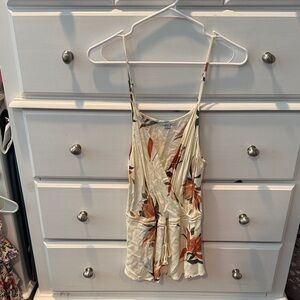 Floral Topwith Spaghetti Straps